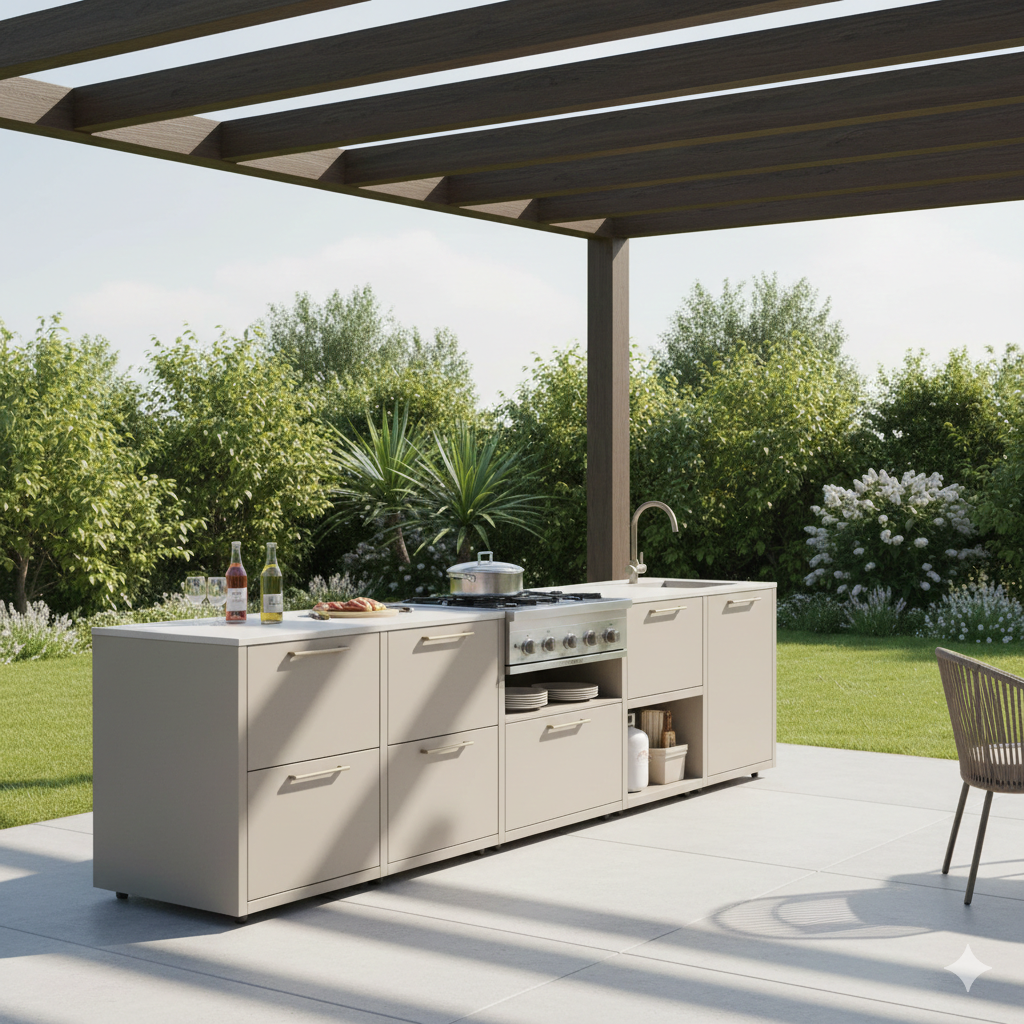 Cucina da esterno: Guida alla scelta tra barbecue professionali e modelli modulari