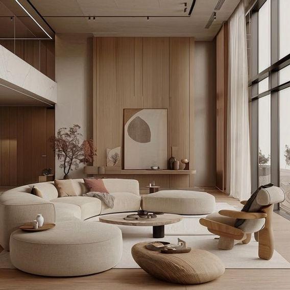 Sala da pranzo contemporanea elegante